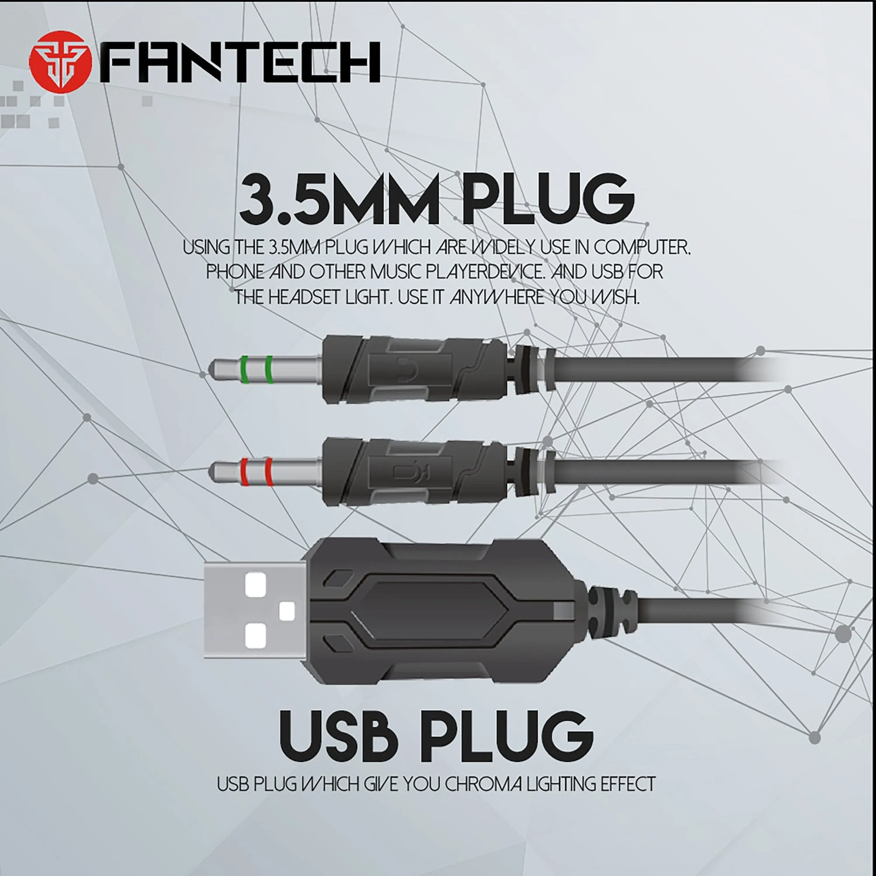 FANTECH HG20 CHIEF II WIRED GAMING HEADPHONE
