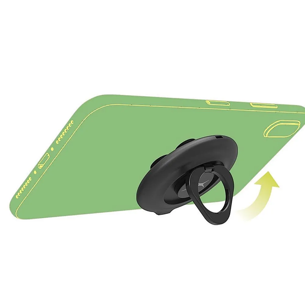 Free Play Qi Suction Grip Charging Pad with Ring Stand