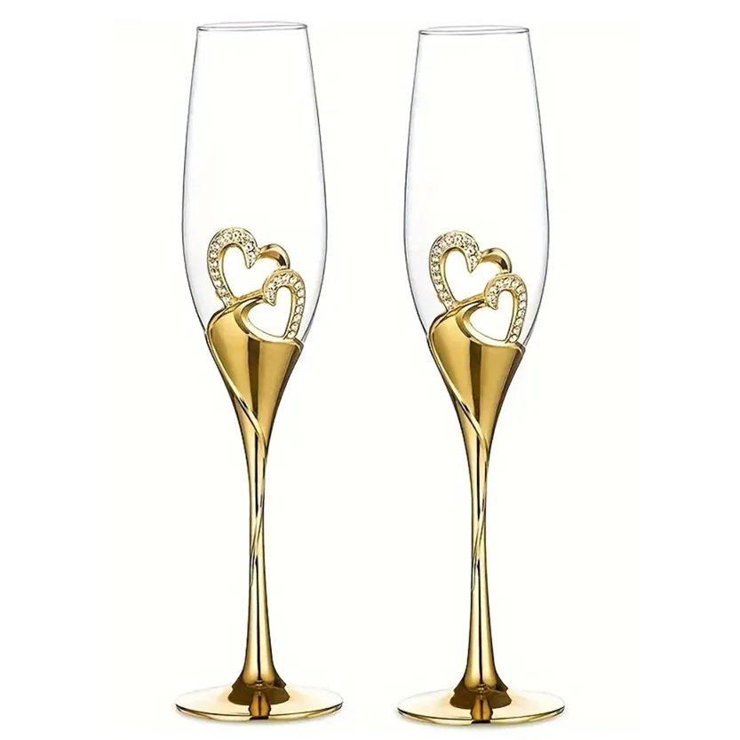 Funki Buys | Glasses | Wedding Champagne Glasses | Toast x 2