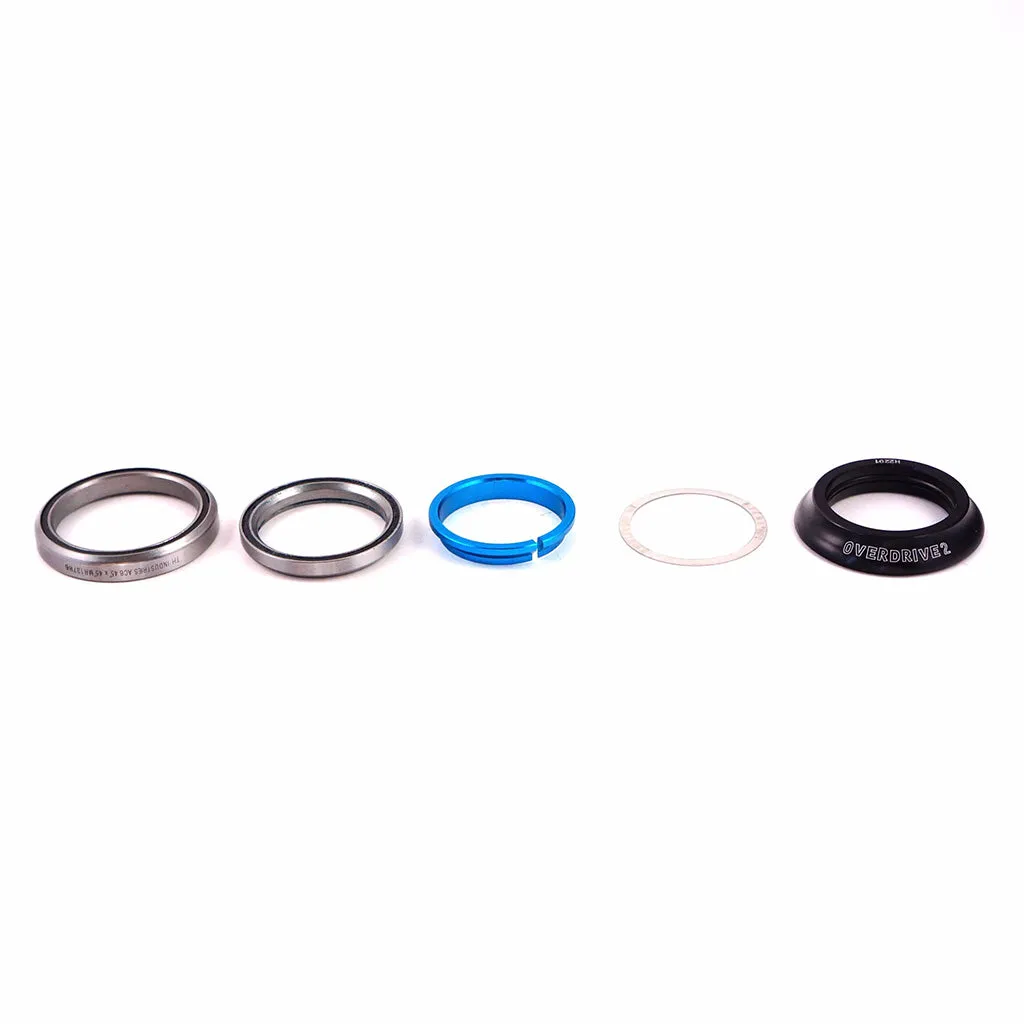 Giant OD2 Overdrive 2 Road Tapered Integrated Headset Stainless (1-1/2"-1-1/4")