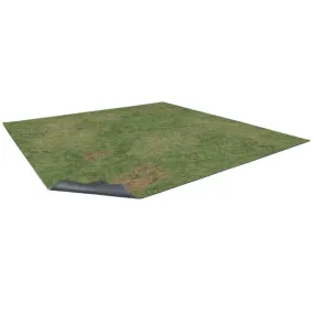 Grassy Fields Gaming Mat 2x2 - Grid