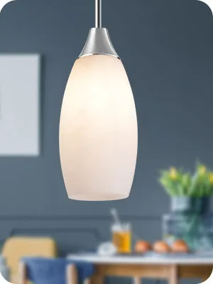Handcrafted Art Glass Pendant Light Fixture-HHPL08E