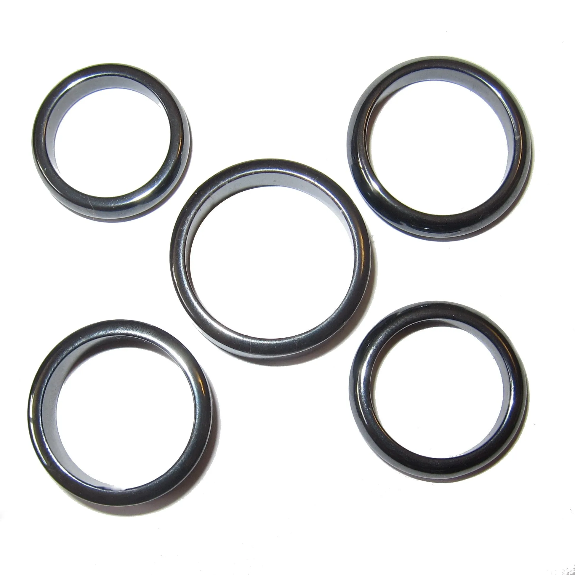 Hematine Stands Set of 5 Rings