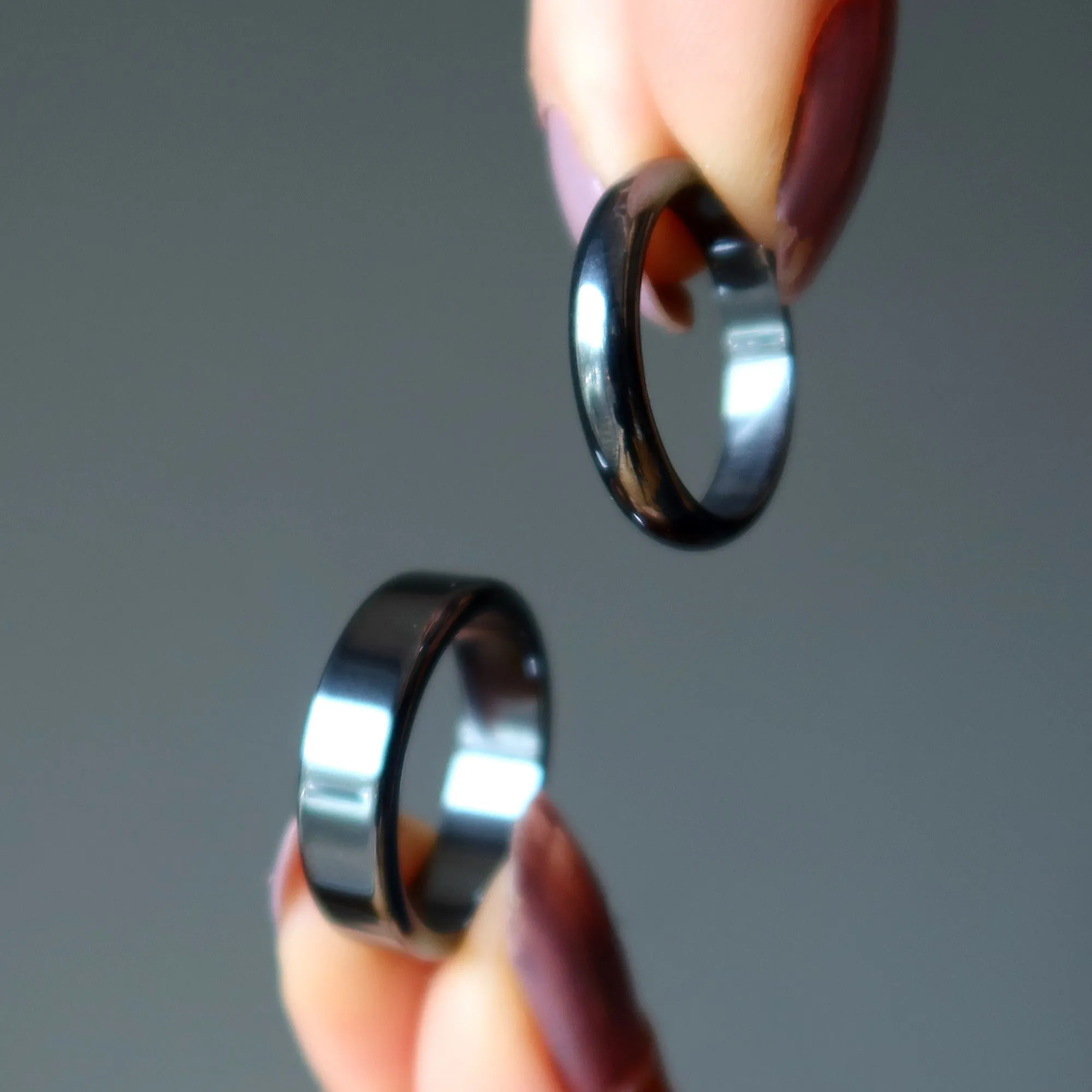 Hematine Stands Set of 5 Rings
