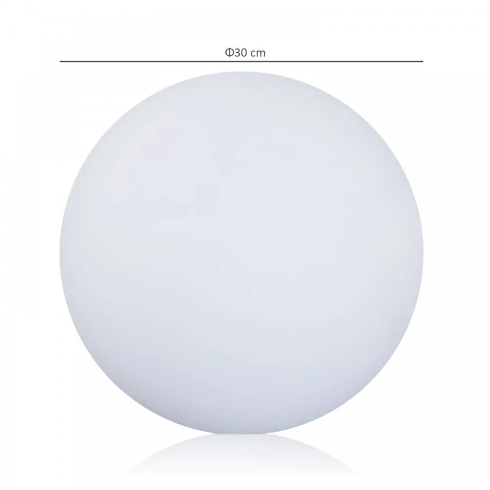 HOMCOM Glowing LED Ball 30CM Colour Change with Rechargeable Battery