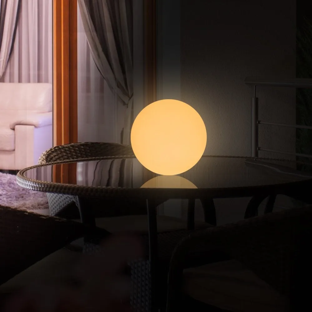 HOMCOM Glowing LED Ball 30CM Colour Change with Rechargeable Battery