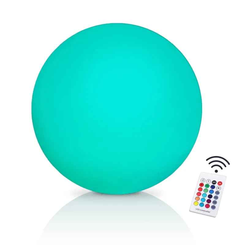 HOMCOM Glowing LED Ball 35cm Colour Change with Rechargeable Battery