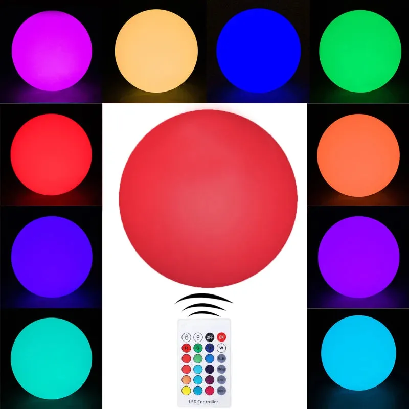 HOMCOM Glowing LED Ball 35cm Colour Change with Rechargeable Battery