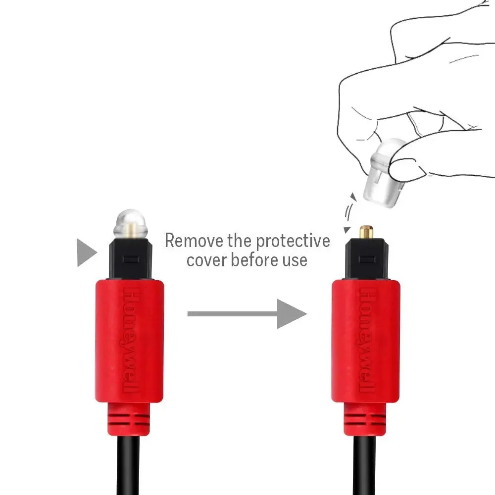 HONEYWELL HC000012 Digital Optical TosLink Cable- 2Meters