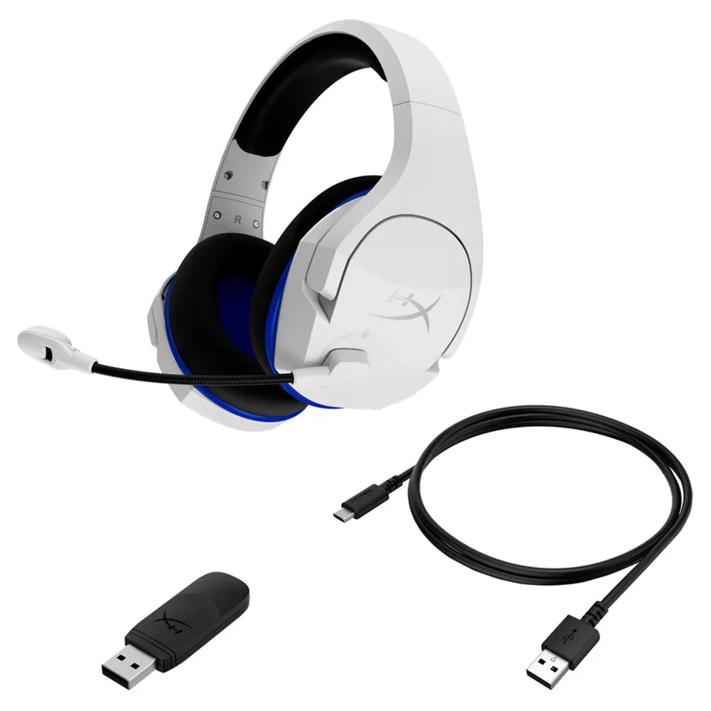 HyperX Cloud Stinger Core Wireless Gaming Headset - White & Blue | 259-4P5J1AA