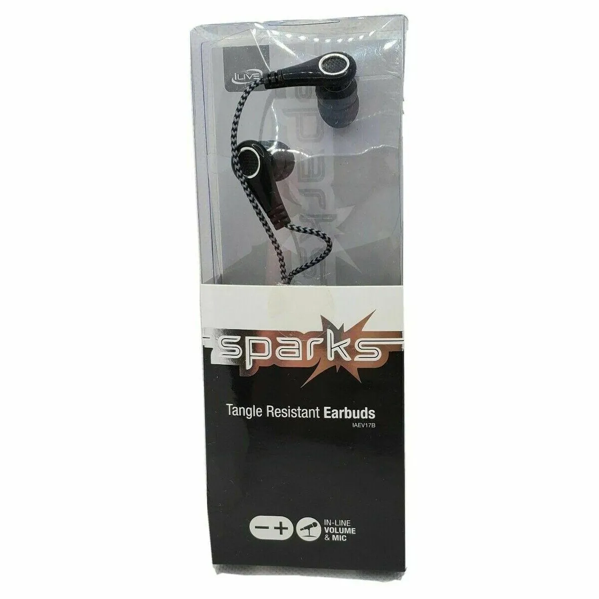 iLive Sparks Wired Tangle Resistant Earbuds