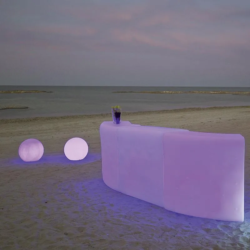 Illuminated curved bar Ibiza 120 cm.
