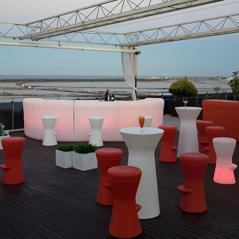Illuminated curved bar Ibiza 120 cm.