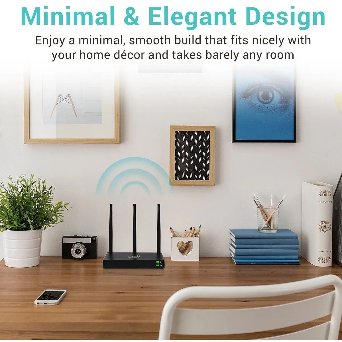 Ivation 2.4GHz/5GHz AC WiFi Router