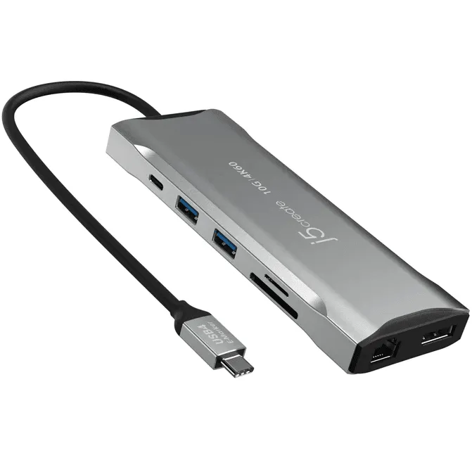 J5Create JCD397 4k60hz Elite USB-c Triple Mini Dock Compatible With USB4 Devices