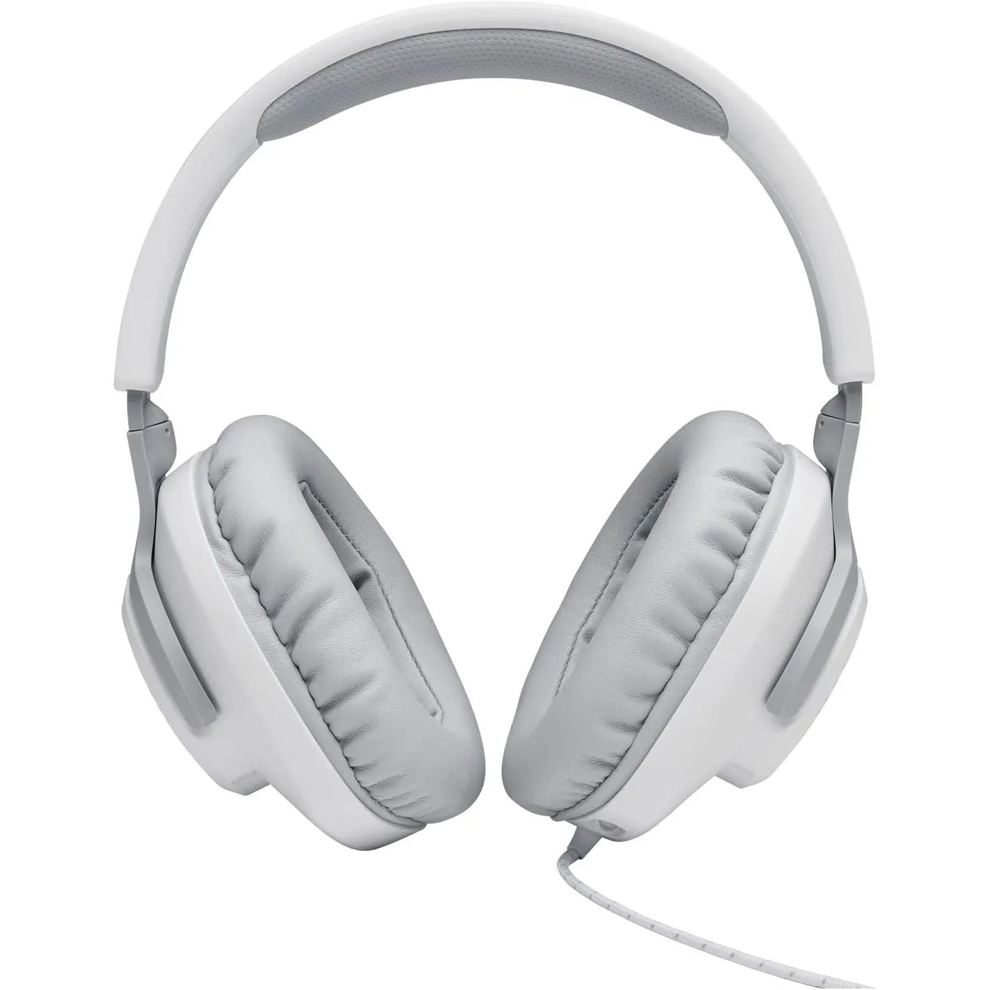 JBL Quantum 100 Wired Gaming Headset, Boom Mic, Multi-Platform Compatible - White