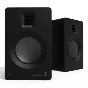 Kanto TUK Premium Powered Bookshelf Speakers with Headphone Out, USB DAC, Dedicated Phono Pre-amp, & Bluetooth - Pair (Matte Black)