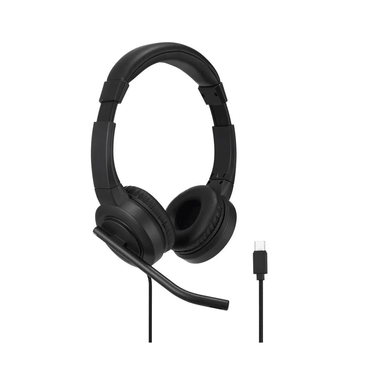 Kensington H1000 USB-C On-Ear Headset Headphones Black