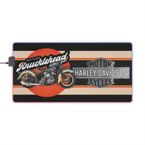 Knucklehead - LED Gaming Schreibtisch-Mauspad