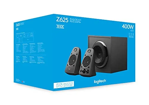 Logitech Z625 Powerful THX® Certified 2.1 Speaker System with Optical Input