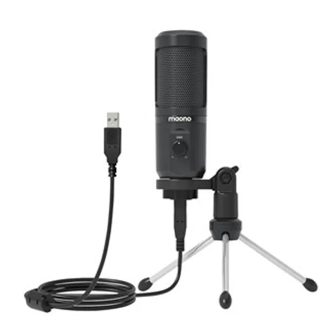 Maono Usb Gaming Microphone With Mic Gain Control With Tripod Desk Stand