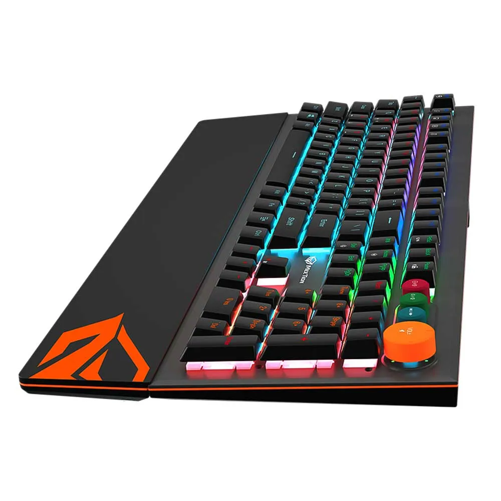 Meetion MK500 Blue Switch Wired Rainbow Gaming Keyboard English & Arabic