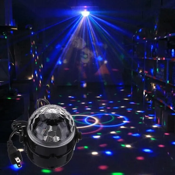 Mini RGB LED Light Crystal Magic Ball