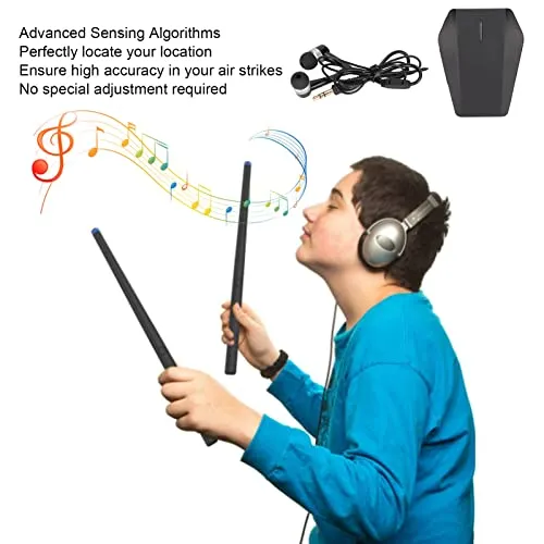 New in sealed box! VIRTUAL Air Drum Sticks Set, Virtual Drum Set Portable Simulation 2 Modes MIDI Support for Beginners Retails $170 