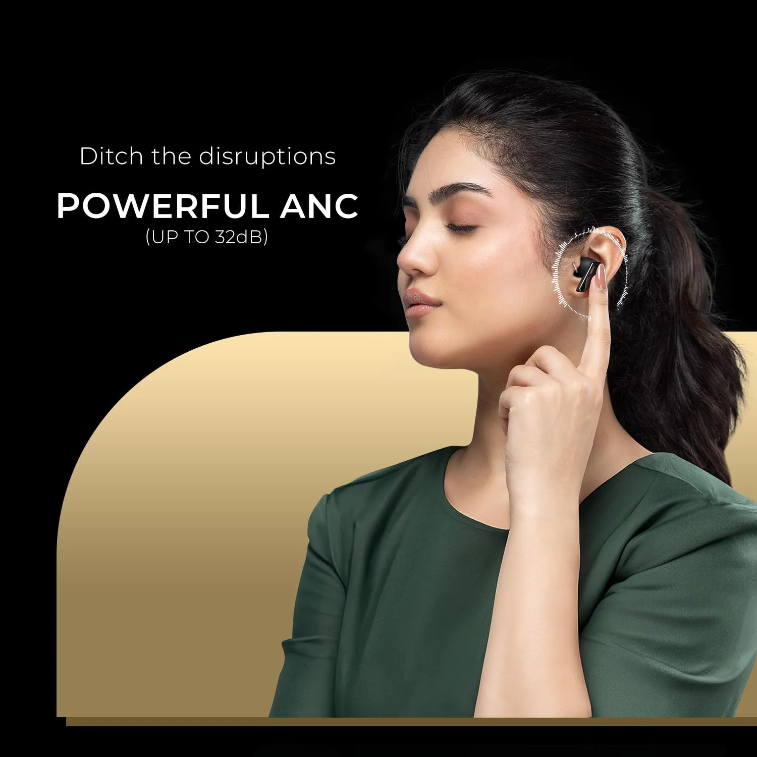 Noise Buds N1 Pro in-Ear Truly Wireless Earbuds with Metallic Finish, ANC(Upto 30dB), 60H of Playtime, Dual Pairing, Instacharge(10 min=200 min), BT v5.3(Chrome Black)