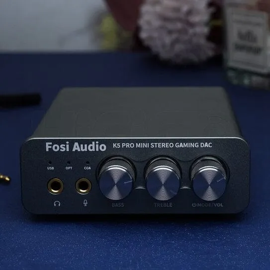 Open Box Fosi Audio K5 PRO Mini Stereo Gaming DAC & Headphone AMP