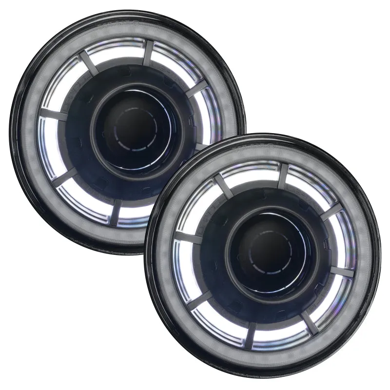 ORACLE Lighting 0718 Jeep Wrangler JK Oculus 7in ColorSHIFT BiLED Projector Headlights SEE WARRANTY