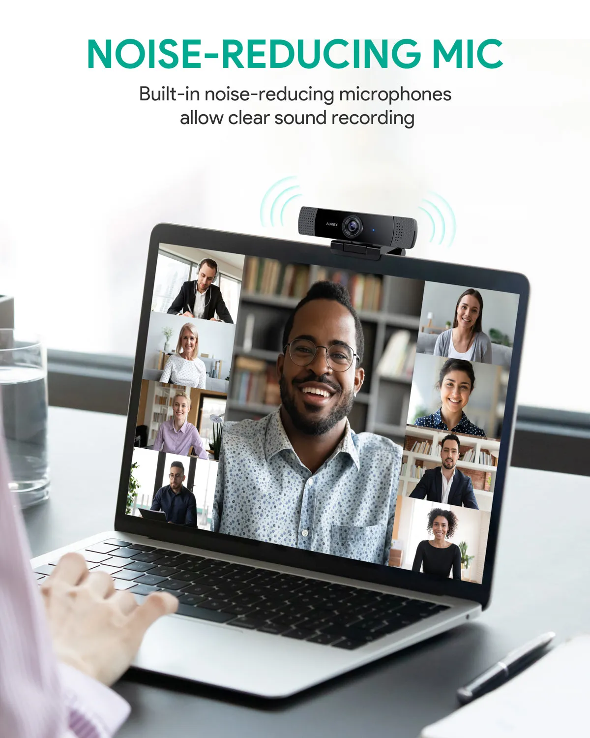 PC-LM1E Stream Series 1080P Dual-Mic Webcam