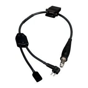 PELTOR Left Side Boom Harness, NATO Wiring