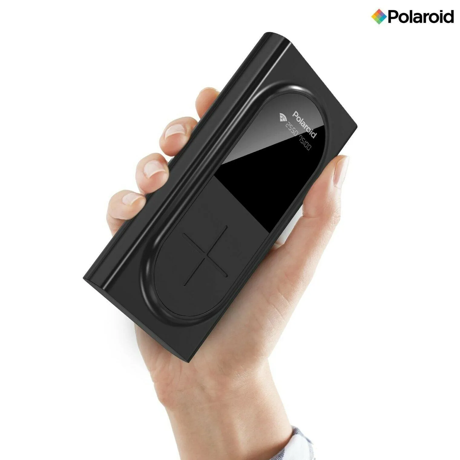 Polaroid Portable Wireless Power Bank - 10000mAh, USB Charging, Digital Display