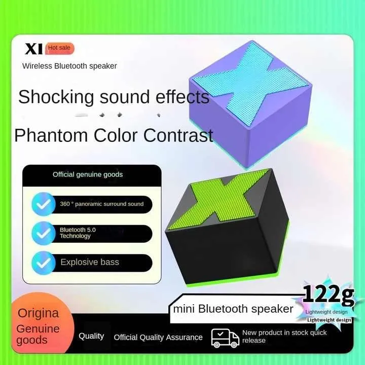 Portable Wireless Gaming Speaker with Mixed Colorful LED Lights – Multifunctional Bluetooth Speaker for Outdoor Parties and Music