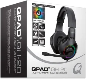 QPAD - QH-20 RGB STEREO GAMING HEADSET, MULTIPLATFORM