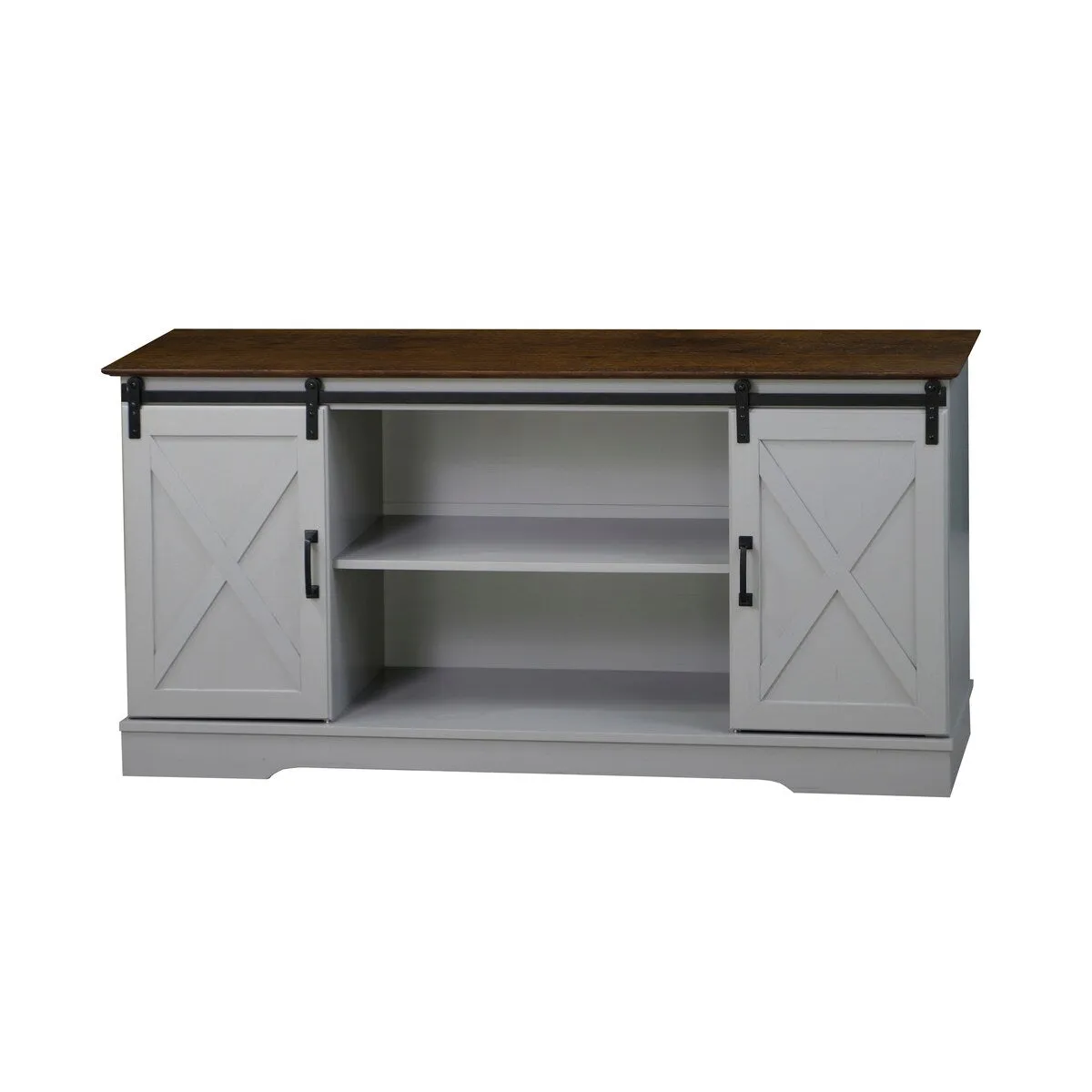 "56"" TV Stand with Barn Door