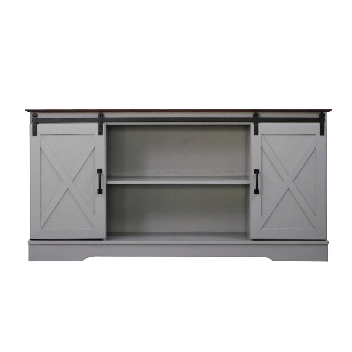 "56"" TV Stand with Barn Door