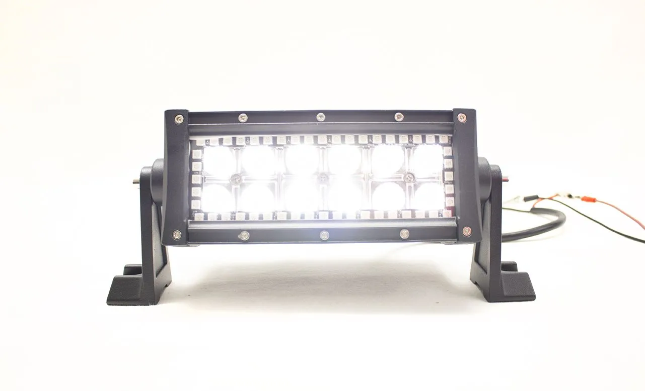 Race Sport RS 8in RGB LED Straight Light Bars - 36-Watts 2,340 Lumens