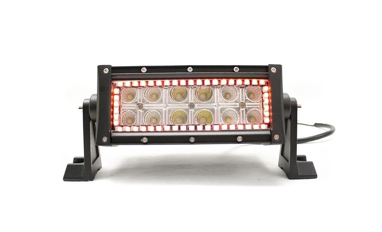 Race Sport RS 8in RGB LED Straight Light Bars - 36-Watts 2,340 Lumens