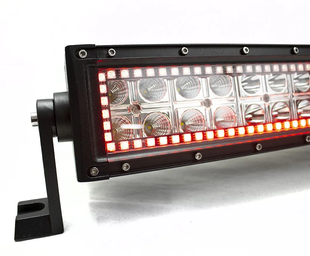 Race Sport RS 8in RGB LED Straight Light Bars - 36-Watts 2,340 Lumens