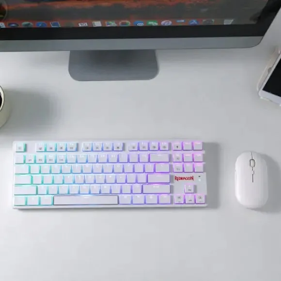 REDRAGON K539 Anubis Wireless RGB Mechanical Keyboard - White