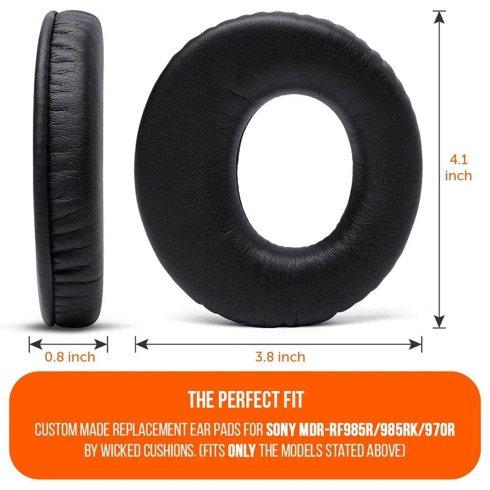 Replacement earpads for Sony MDR-RF985R, MDR-RF985RK, MDR-RF970R, MDR-DS6500