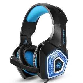 RGB Light Emitting Wired Gaming Headset with Large Ear Cups