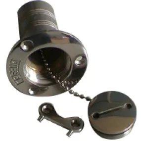 Stainless Steel Diesel Deck Plate - 1-1/2" Barb