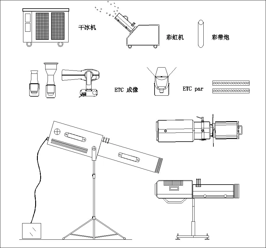 ★【State lighting sound system Autocad Blocks Collections】All kinds of State lighting CAD Drawings
