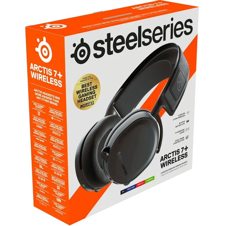 SteelSeries Arctis 7  Wireless Gaming Headset Headphones Microphone PC XBOX PS5 Switch