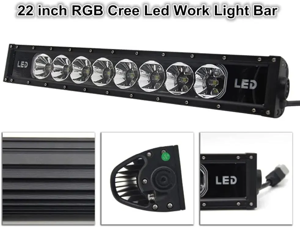 Suparee Jeep 22" RGB LED Light Bar for All Wrangler JL JK TJ LJ YJ