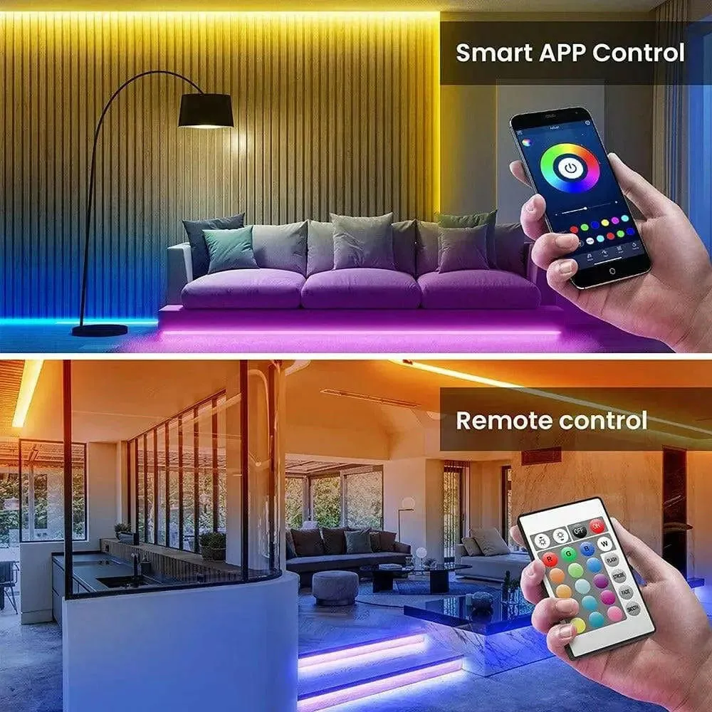 Tape Bluetooth USB LED Strip Light Lights Flexible LED Lamp Tape Ribbon RGB Self-adhesive TV Desktop Diode