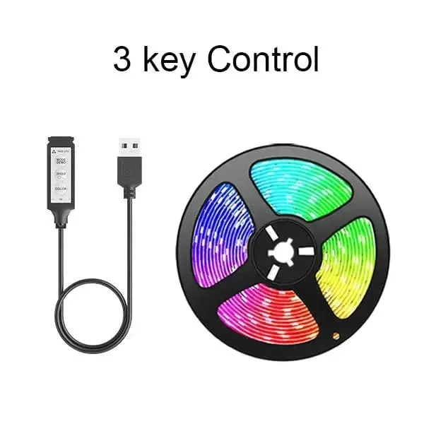 Tape Bluetooth USB LED Strip Light Lights Flexible LED Lamp Tape Ribbon RGB Self-adhesive TV Desktop Diode